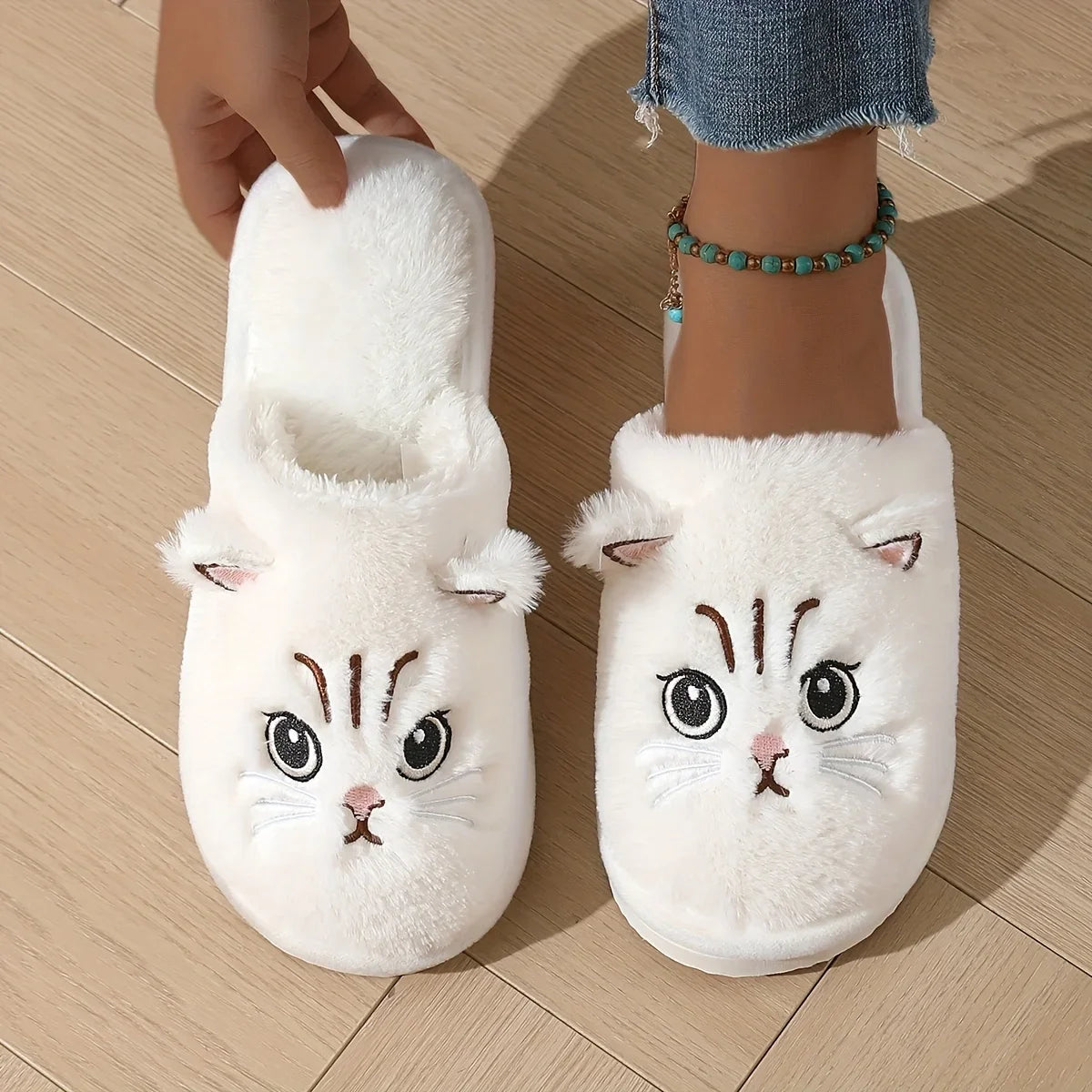 The Ultimate Comfort Companion: Women’s Plush Cat Winter Slippers