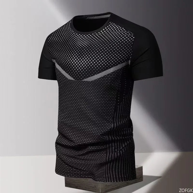 The Hyper-Reality Tee: Men’s 3D Printed Quick-Dry Oversized T-Shirt